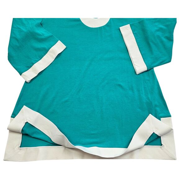 Soft Surroundings Women's Teal Tunic Top Size Petite Medium Excellent Condition - Picture 5 of 11